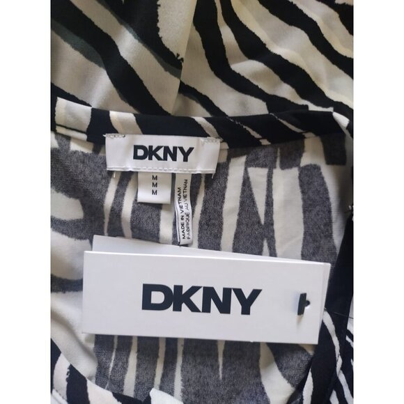 DKNY Women's Zebra Print Polyester Spandex Tank Top, Medium, NWT. - Picture 3 of 9